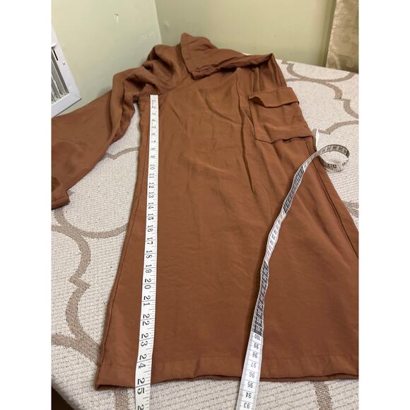 Anthropologie Bungee cord Wide Leg Culottes Brown Pants, size small, MSRP $128 - Picture 8 of 15
